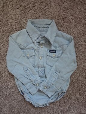 Wrangler Light Blue Kids' Denim Shirt Jacket